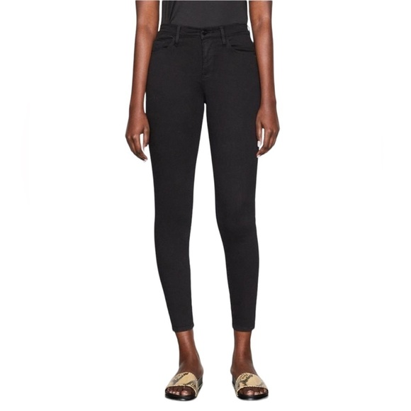 FRAME Ali High Rise Skinny Noir Black Size 25 NWT - Picture 1 of 14
